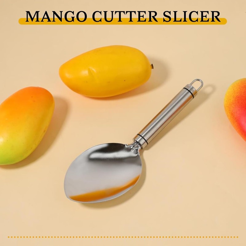 Silver Mango Slicer, Mango Cutter Tool Watermelon Cutter Slicer Tool,