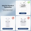 Yugcheal Wireless Charging Case Replacement for AirPods 4th with Bluetooth