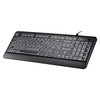 SurnQiee Large Letter Print Keyboard, 104 Keys Standard Full Size