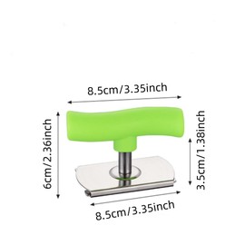 2 Pcs Effortless Jar Opener,Adjustable Grip Stainless Steel Jar Opener (White,Green)