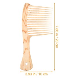Mikinona Multi-functional Wide-tooth Comb Comb Hair Detangler Hairdressing Tool Long Handle for Gentle Styling