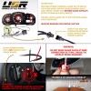 Unique Style Racing (USR) RED Glow Gauge Black Overlay For