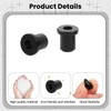 20PCS Rubber Grommets 1/4"(6mm) Drill Hole, 3/16"(4mm) ID Durable Black
