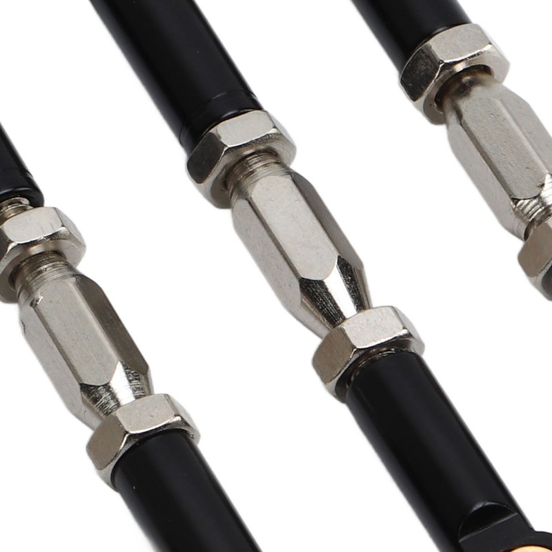4Pcs RC Car Camber Links Black Aluminium Alloy Reduce Vibration