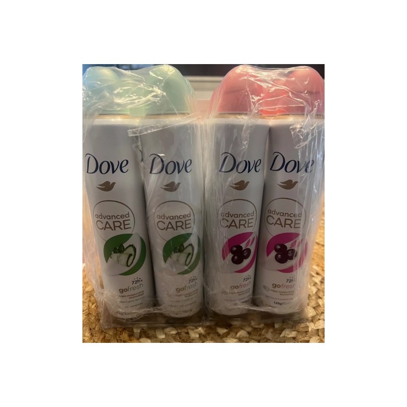 Dove Advanced Care gofresh 72H Spray Deodorant 250ml-2 can of