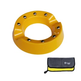 DDonglai DDonglai Rotating Bowling Ball Cup Holder with Bowling Towel Set, Bowling Ball Display Cup Holder with Bowling Towel, Spining Bowling Ball to Clear