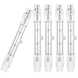 5 Pack R7S 78mm Halogen Light Bulbs100W 120V Dimmable 1000lm T3 J-Type R7S Base Double Ended Warm White 2700K
