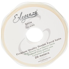 Eleganza Double Faced Satin 6mm x 20m Cream No.62