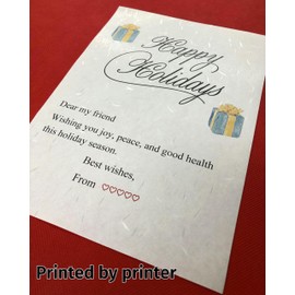 Japanese Iyo Washi Stationery Paper 20 Sheets (9.7 x 6.9 inch), White Japanese Paper, Printable, Inkjet Printer, for Letter Writing, Greeting Card, Made in Japan