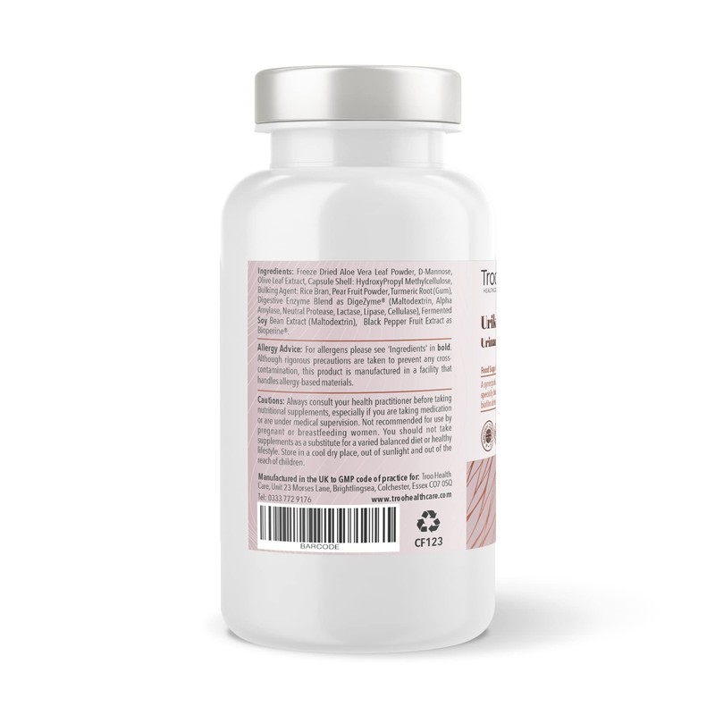 Urika Flow Urinary Bladder Biofilm Support 60 Capsules - D-Mannose,