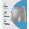 YESWEL Men's Incontinence Underwear, Leak Proof Washable Reusable Cotton Boxer