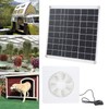 Solar Panel Powered Fan Maintain Air Circulation 6 Blades 15W