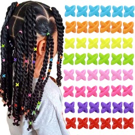 VENOFEN 50PCS Hair Beads for Braids Loc Dreadlock Beads for Kid Girls Candy Color Braids Beads Hair Jewelry Making Hair Decoration Braids Accessories for Women and Girl