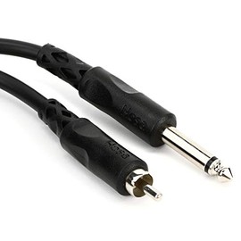 Hosa CPR-103 1/4 in TS to RCA Unbalanced Interconnect Cable, 3 Feet