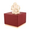 Lavanaya Silver White Marble Look Ganesha Idol Showpiece for Home