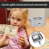 Cash Box, Lockable, Small Cash Box, Lockable with Key, Can