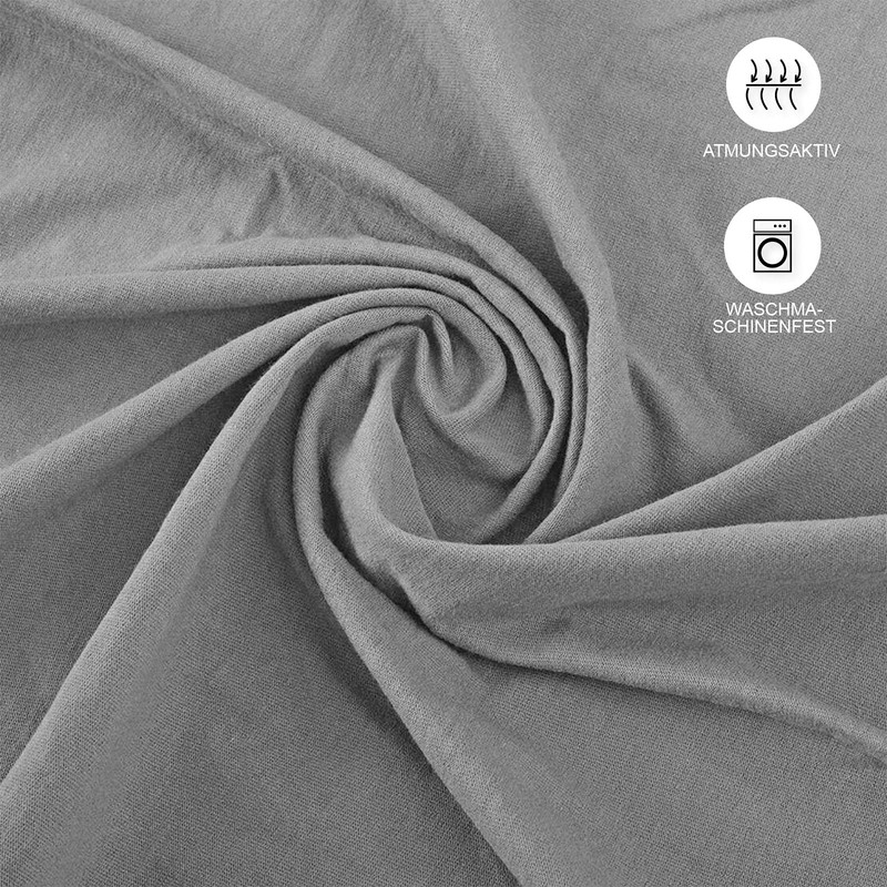 Buymax Jersey Fitted Sheet, 100% Cotton, Base Height, High Base,