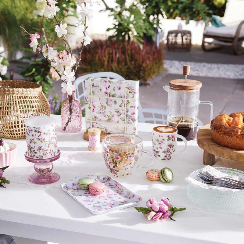 Ambiente Vibrant Spring Blosson Design Melamine 21cm x 13cm Flowers