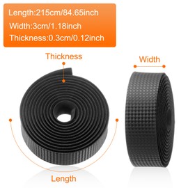 HARFINGTON Bike Handlebar Tape PU EVA Soft Bicycle Bar Tape with End Plugs for Road Cycling Folding Bicycles Enhance Bike Grip, Black