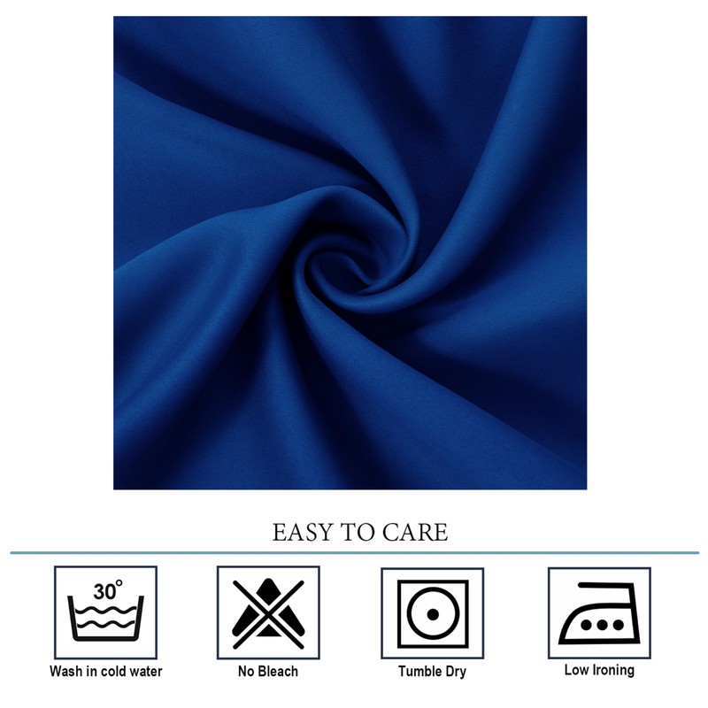 Diraysid Royal Blue Blackout Curtains for Bedroom and Living Room