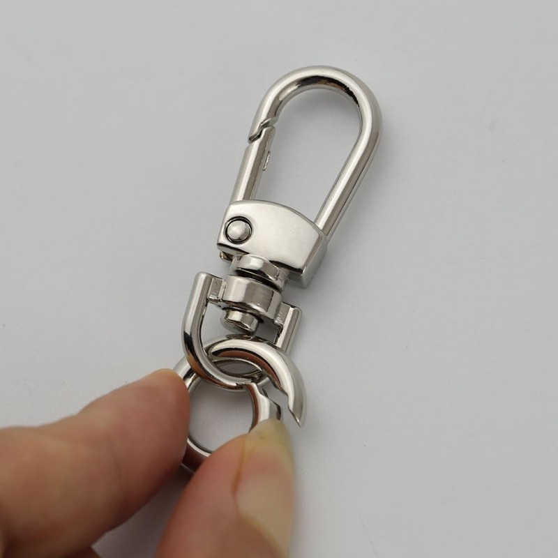 LMAPUR, Set of 2, Hook Key Chain, Metal Detachable Double