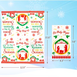 Nativity Christmas Napkins 100 Pcs Disposable Christmas Napkins Dinner Party Supplies