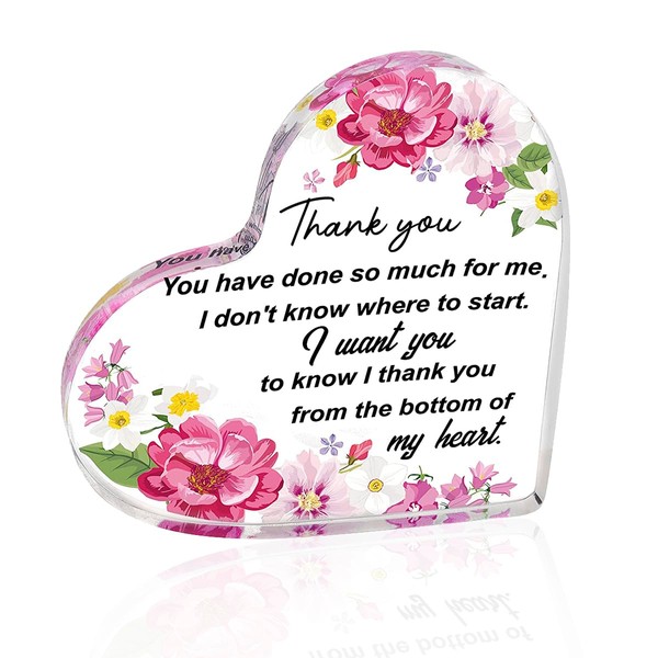 Lotsdonxia A Single Transparent Acrylic Heart-Shaped Desktop Ornament, Serving as