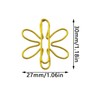 yyangz 100PCS Flower Metal Paper Clips Diary Stationery Collectibles Marker