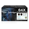 (with Chip) 64X High Yield Black Toner Cartridge, CC364X 2-Pack