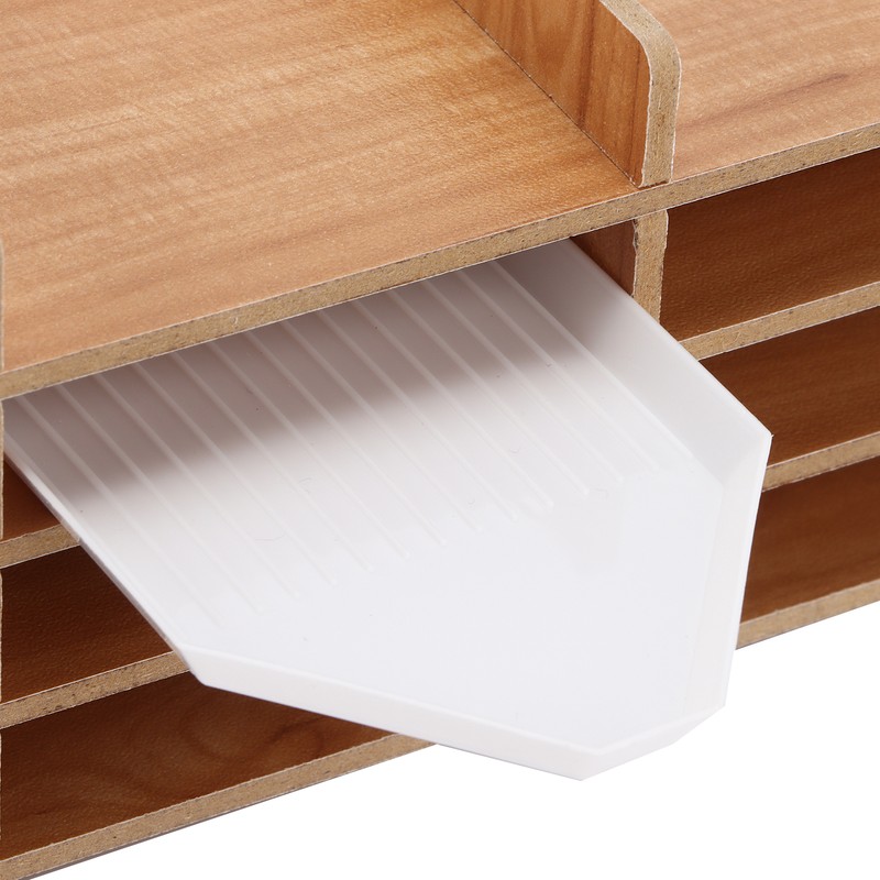 Rhinestone Drawing Tray Easy Install MultiLayer Synthetic Wood Storage Organizer