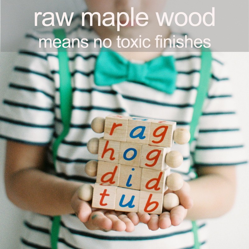 Quality Montessori Phonetic Reading Blocks for The Beginning Reader |