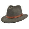 Quality Hand Made Fedora Trilby Hat with Leather Type Band