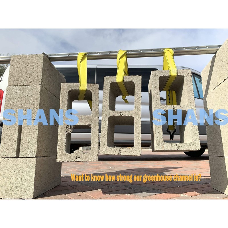 SHANS Greenhouse Channel & Wire, C-Channel & Spring Wire Set,