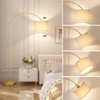Ambimall Dimmable Arc Floor Lamp with Remote, Color Temperatures and