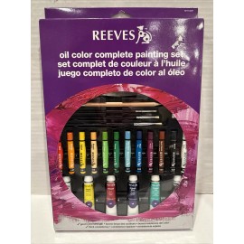 Reeves Complete Oil Paint Set .34 oz Tubes 30 pc