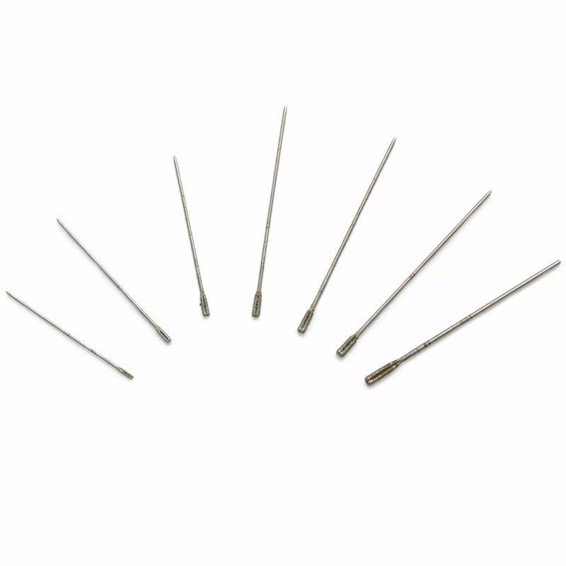 JINGLING 20Pcs 2.2 mm Diamond Lapidary Drill Bits Solid Hole