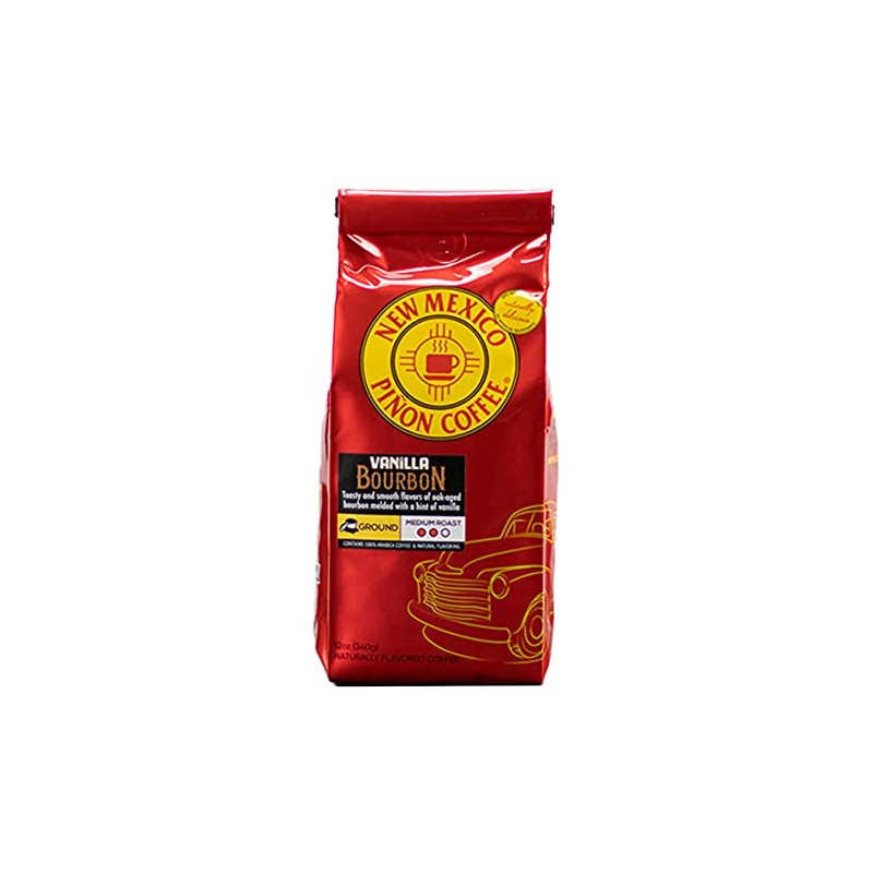 New Mexico Piñon Coffee Naturally Flavored Coffee (Vanilla Bourbon Ground