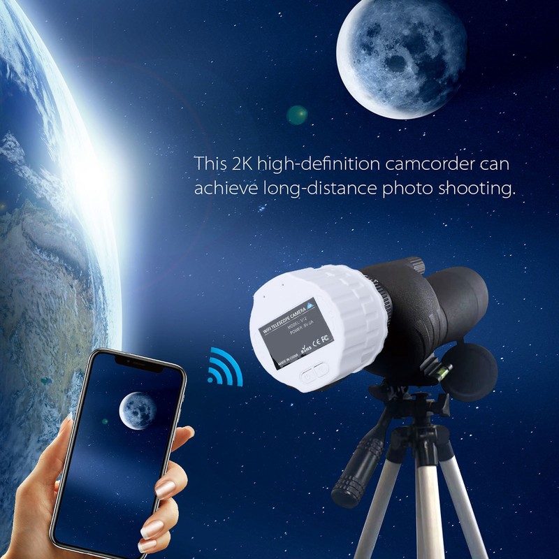 WiFi Wireless Digital Eyepiece 4MP 2K Video Recording Built in