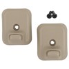 Sun Visor Clip Retainer Holder (Camel Tan) w/Screws for Sunvisor