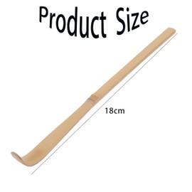 Bamboo Matcha Scoop (Chashaku) - 18cm Hooked Japanese Tea Spoon for Matcha, Tea Ceremony Utensils, Gift for Tea Lovers