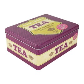 Vintage Retro Herbal Tea Tin (Purple)