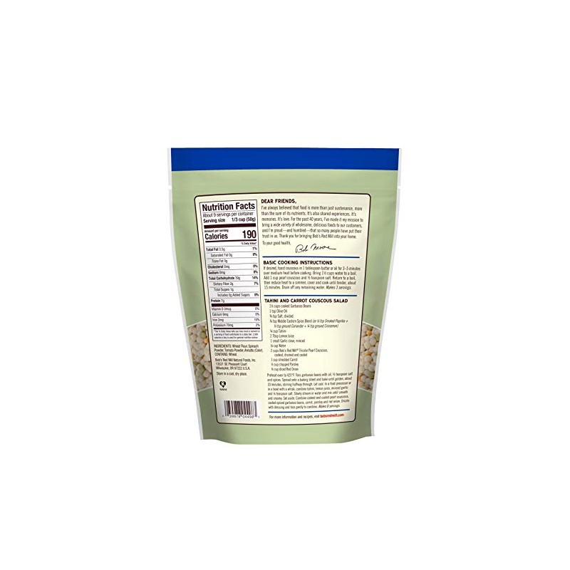 Bob's Red Mill Tri-Color Pearl Couscous, 16 Oz