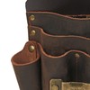 TOURBON Leather Tool Organizer Tool Holder Waist Belt Pouch for
