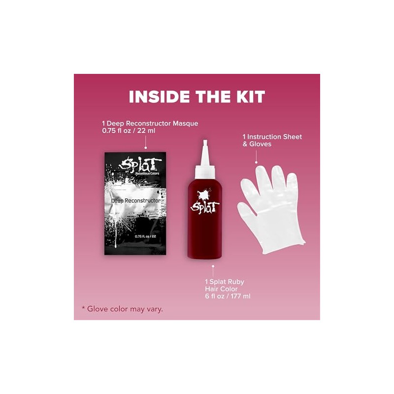 Splat Tinte para Cabello Semipermanente, Midnight Ruby, 35 g