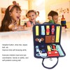 Kids Dress Learning Board Zipper Lace Up Buckles Release Felt