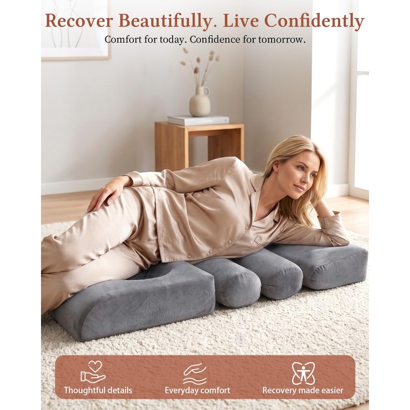 BBL Bed After Surgery for Sleeping, Ergonomic Recovery Mattress with