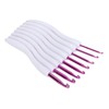 8pcs Crochet Hooks Curved Soft Handle Comfortable Portable Knitting Tool