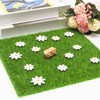 WINDAWNKE 4 Pack Artificial Grass 12 x 12 Inches Miniature