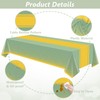 LANLISA Sage Green and Gold Tablecloth Party Decorations 6 Pack,