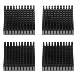 4個アルミニウム脱熱器, 導熱接着シート付き 冷却ラジエーターフィンCPU ICチップ 回路基板に適用